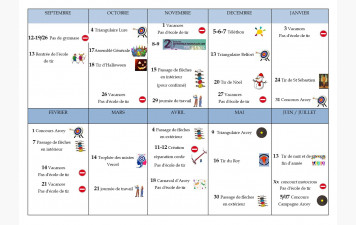 Calendrier festif 2026