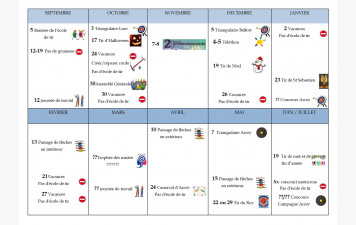 Calendrier festif 2026-2027