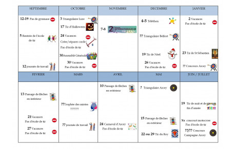 Calendrier festif 2026-2027